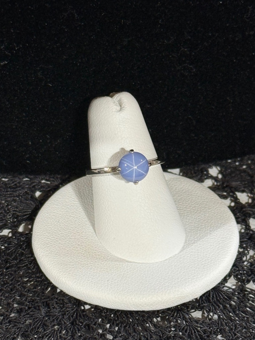 Vintage 10K Blue Linde Star Sapphire Ring Size 5.5/6 Marked 969 10K JTC